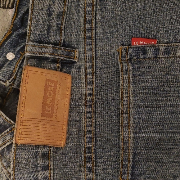 LE MORE Womens NFL Patches Jeans, Size 39X33 - Picture 8 of 10